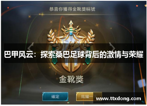 巴甲风云:探索桑巴足球背后的激情与荣耀 巴甲风云:探索桑巴足球背后的激情与荣耀